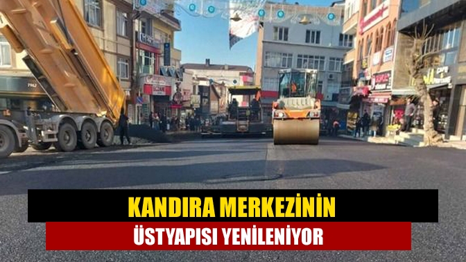 Büyükşehir, Kandıra ilçe merkezinde 10 caddenin üstyapısını yeniliyor. 1.745 metre