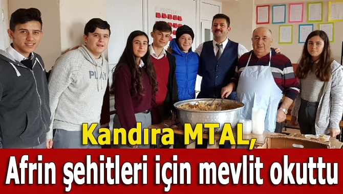Kandıra Mesleki ve Teknik Anadolu Lisesi (MTAL), Zeytin Dalı Harekâtı’nda