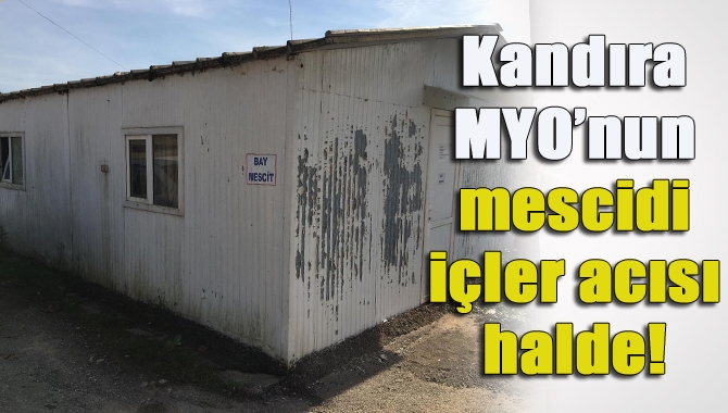 Kandıra Meslek Yüksekokulu öğrencilerinin kullanması için okul binasının dışına yıllar