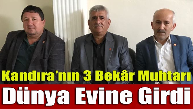 Kandıra’nın Terziler Mahalle Muhtarı Dursun Kalay, Eğercili Muhtarı Bayram Küçükarıcı