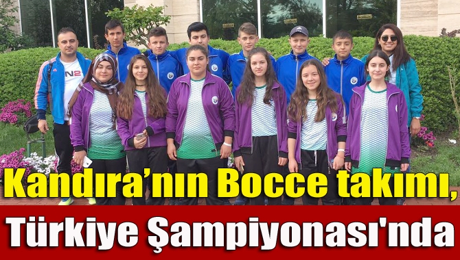Kandıra ilçesi Bocce takımı Kocaeli’ni Antalya Kemer'de yapılan Türkiye Şampiyonası'nda