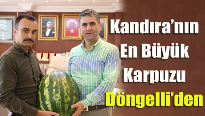 Döngelli Mahalle Muhtarı Barış Yaşar, Kandıra’da bu yaz yetiştirilen en