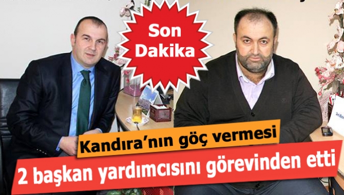 Kandıra Belediye Başkan Yardımcıları Sadi Ateş ve Murat Batmaz, ilçe