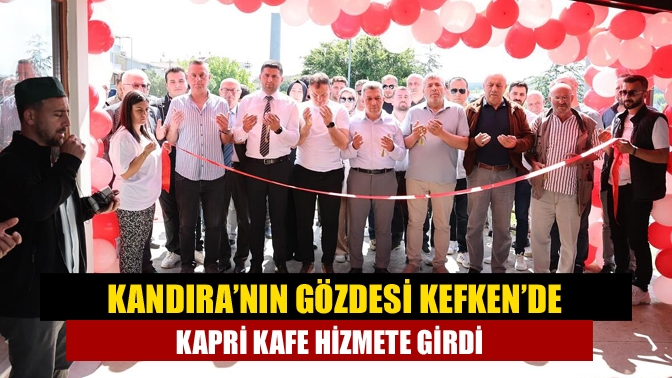 Kandıra’nın gözde tatil beldesi Kefken’de açılan Kapri Kafe, bölge turizmine