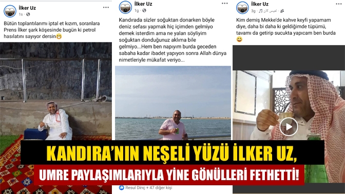 Kandıra’nın sevilen simalarından, kendine has esprili üslubuyla tanınan İlker Uz,