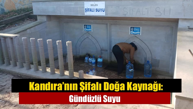 Kandıra’nın Şifalı Doğa Kaynağı: Gündüzlü Suyu M.Erikli ve Belen Köyü arasındaki Gündüzlü Suyu, yüzyıllardır böbrek ve