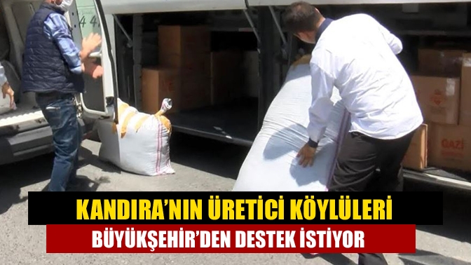 Kandıra köylerinden gelip İzmit pazarlarında ürünlerini satan köylüler, ürünlerini taşımakla