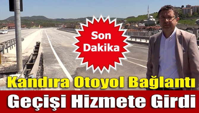 Kandıra Belediye Başkanı Ünal Köken, inşası biten ışıklar bağlantı yolunda