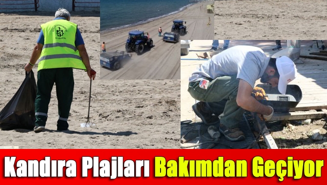 Kandıra sahillerinde vatandaşların daha kaliteli bir hizmet alabilmesi için bakım,