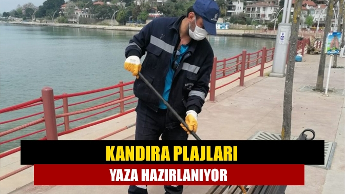 Büyükşehir Belediyesi ekipleri Kandıra ilçesindeki mavi bayraklı plajlarda bakım ve