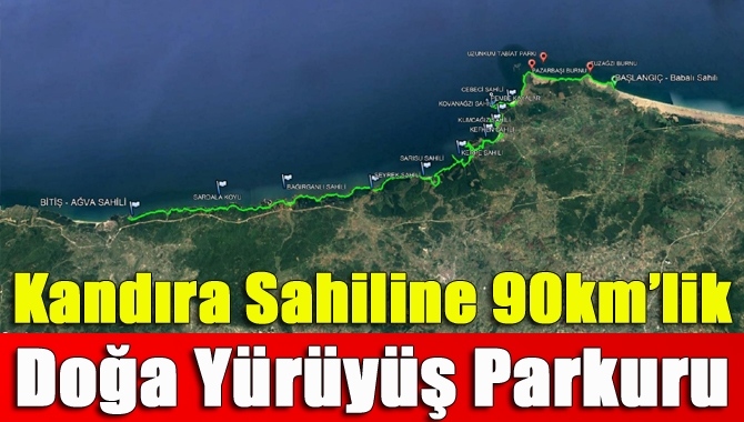 Karadeniz sahiline paralel olarak ilerleyecek 90 Km’lik yürüyüş parkurunda günü