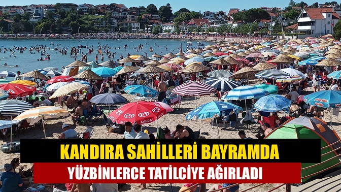 Kandıra sahillerine Kurban Bayramı tatili nedeniyle 750 binden fazla kişi