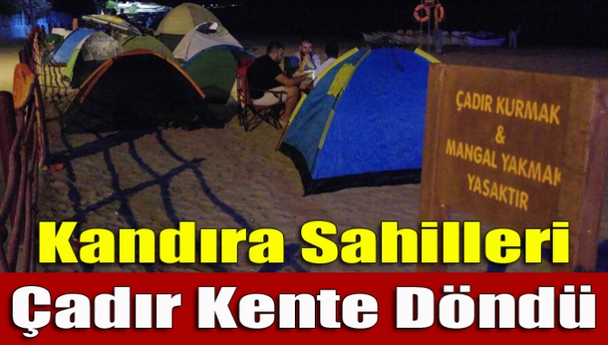 Yaz sezonu açıldı, tatilciler Kandıra sahillerine akın etti. Konaklama sıkıntısı