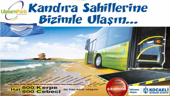 Büyükşehir Belediyesi Ulaşım Park Kandıra Sahillerine ulaşımı kolaylaştırmak için iki