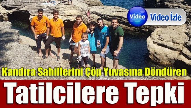 Kandıra sahillerini çöp yuvasına döndüren tatilcilere tepki  Kandıra'da bir