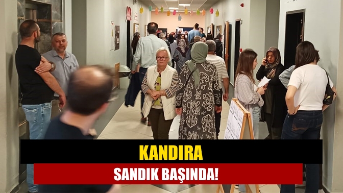 Yerel Seçimler için oy verme işlemi, Kandıra’da saat 08.00 itibariyle