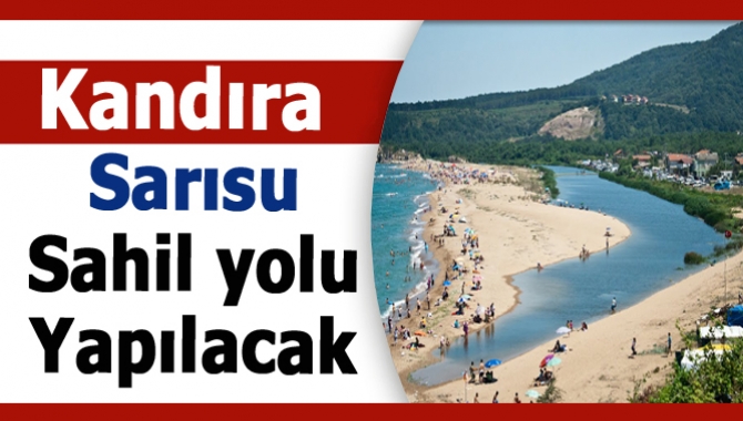 Büyükşehir Belediyesi tarafından Kandıra sahil yolunda 21,5 kilometre beton yol