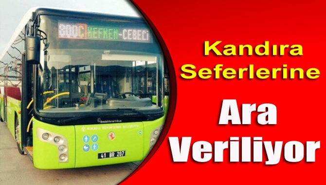 Yaz döneminin sona ermesi nedeniyle Kandıra'ya yolcu taşıyan 800K ile