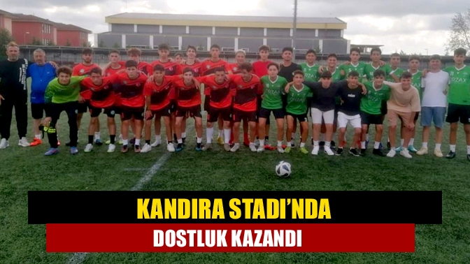 Kandıra Gençlerbirliği ile Rahmiye G.B U17 takımları Kandıra'da mücadele etti.