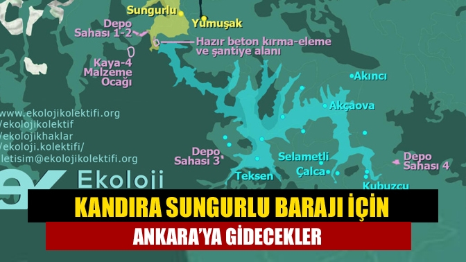 İstanbul’un su ihtiyacını karşılamak için yapılacak olan Sungurlu Barajı projesinde