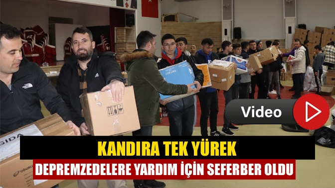 Kandıra Belediyesi ve iş insanlarından oluşan gönüllü yardımseverlerin katkılarıyla depremzedelere