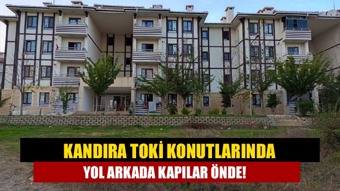 Kandıra Orhan Mahallesi’nde bulunan TOKİ konutlarında resmi imar yolu açılmayınca