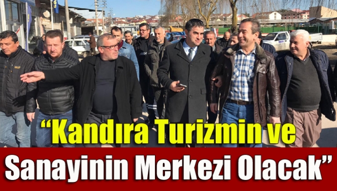 Kandıra Sanayi Sitesi’nde esnaflar ile buluşan Turan, “Kurulacak olan Gıda