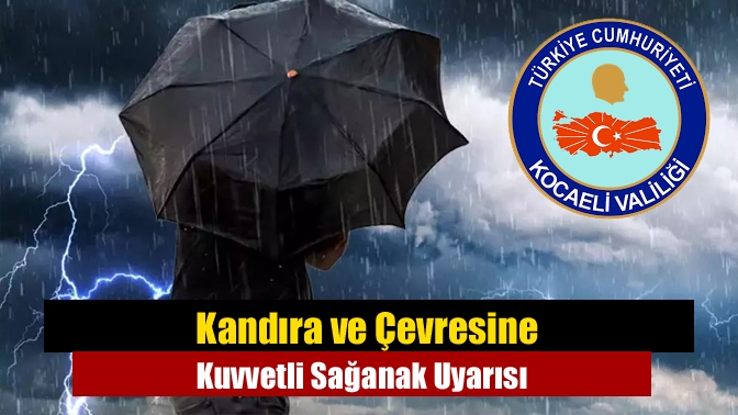Kocaeli’nin kuzey kesimlerinde cumartesi günü yerel olarak kuvvetli sağanak yağış