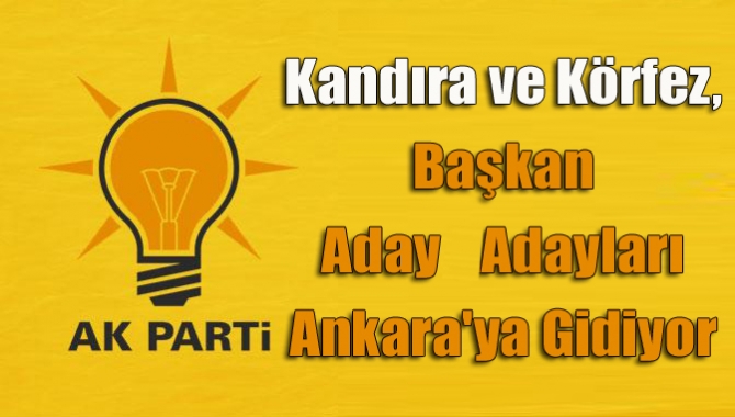 AK Parti’de Kandıra ve Körfez ilçe başkan aday adayları Ankara'ya
