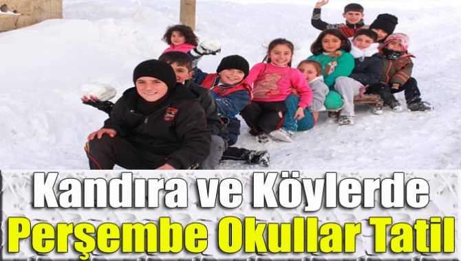 Kandıra'da okulların yarın (Perşembe) günü tatil olduğu Kocaeli Valiliğinin talimatıyla