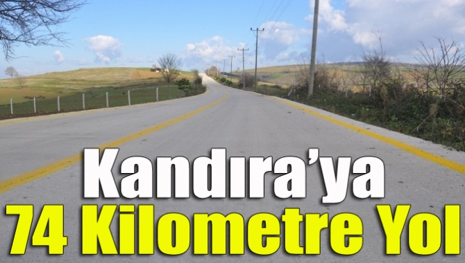 Büyükşehir Belediyesi, Kandıra’da 60 km’si beton olmak üzere 74 km