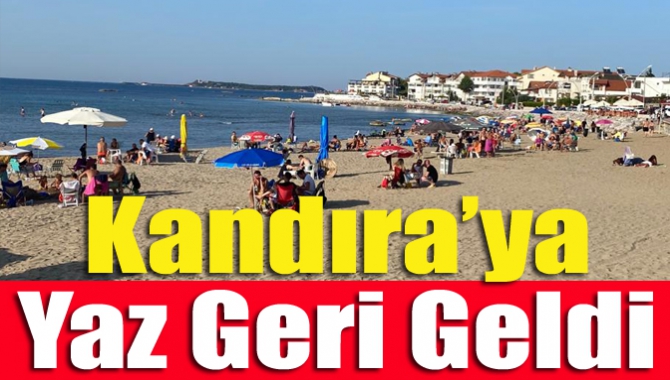 Kocaeli’nin yaz turizmi merkezi Kandıra’da sahiller doldu