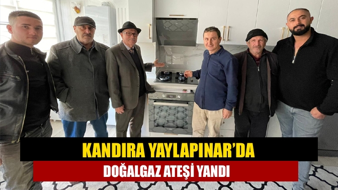 Kefken’in Yaylapınar Mahallesi doğalgaza kavuştu. Aboneler doğalgaz ile yanan ilk