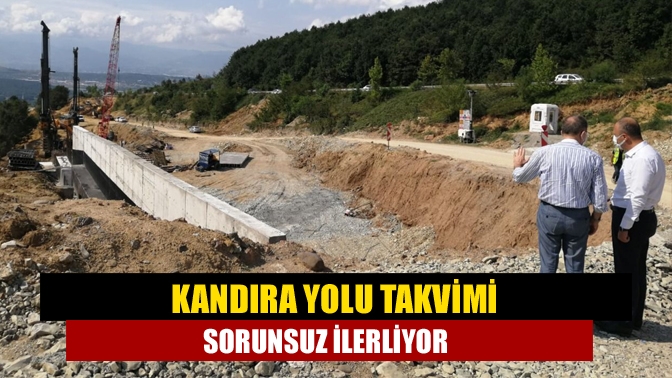 İzmit-Kandıra yolunda incelemeler yapan AK Parti Kocaeli Milletvekili İlyas Şeker
