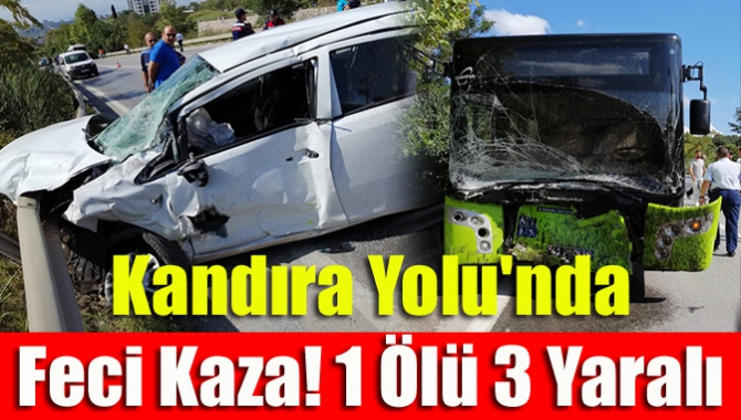 İzmit- Kandıra Yolu üzeri Çayırköy mevkiinde meydana gelen trafik kazasında