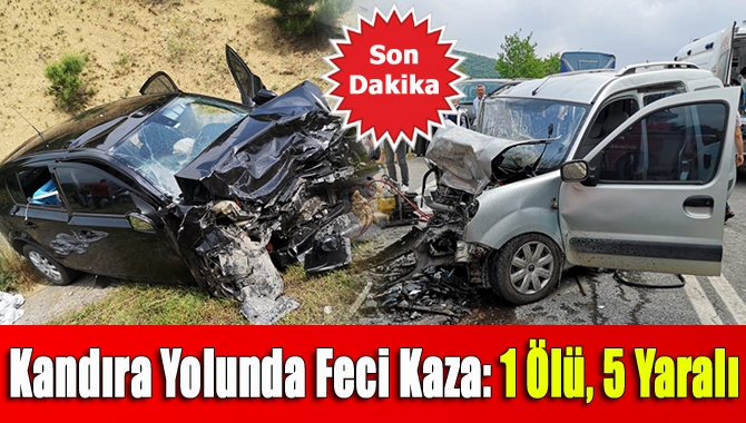 Kandıra Yolu üzerinde meydana gelen trafik kazasında 1 kişi yaşamını