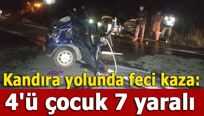 Kandıra yolunda meydana gelen trafik kazasında 7 kişi yaralandı.