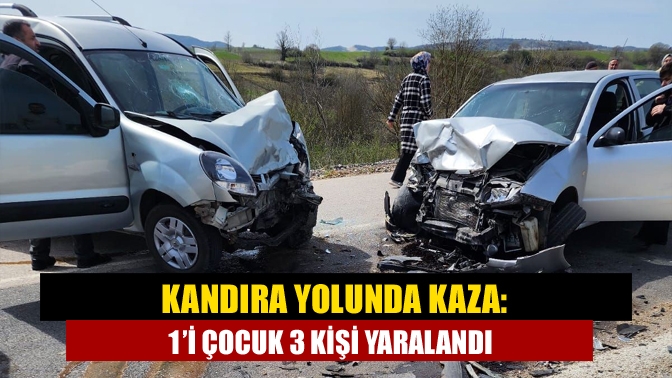 Kandıra Kocakaymaz  Ocaklar mevkisinde hafif ticari araç ile otomobilin