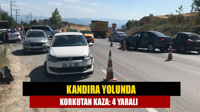 Kandıra yolunda iki aracın çarpışması neticesinde kaza meydana geldi. Kazada