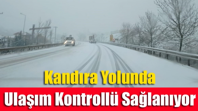 Kandıra’da sabah saatlerinden itibaren etkili olan kar yağışı, yüksek kesimlerde