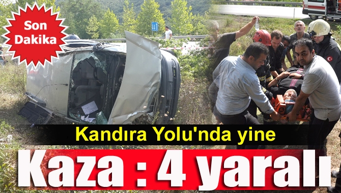 İzmit­-Kandıra yolu üzerinde meydana gelen trafik kazasında, ehliyet sınavına yetişmeye