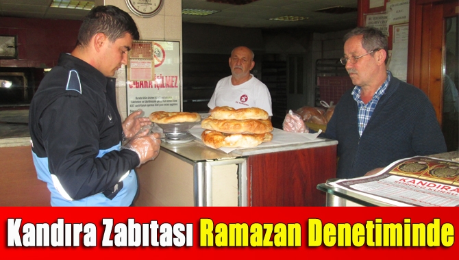 Kandıra Belediyesi Zabıta Müdürlüğü ekipleri, ekmek üretimi yapan fırınlara, ekmek