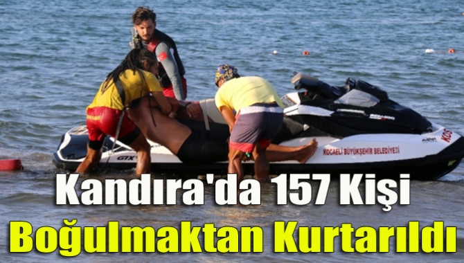 Kocaeli Büyükşehir Belediyesi İtfaiyesi KOSKEM cankurtaranları Kocaeli sahillerinde pek çok