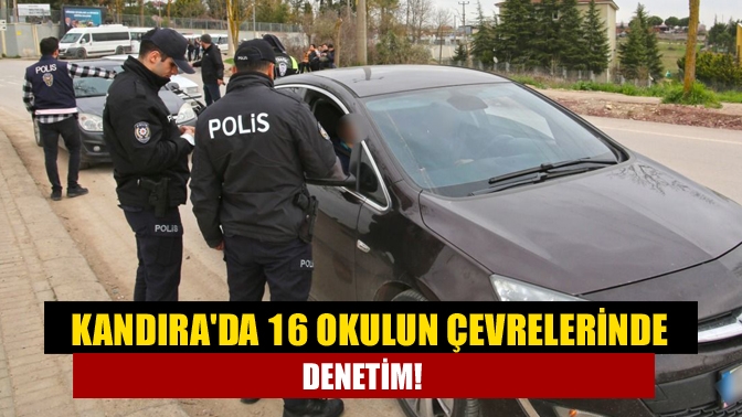Kocaeli İl Emniyet Müdürlüğü tarafından yapılan operasyon kapsamında Güvenli Okul