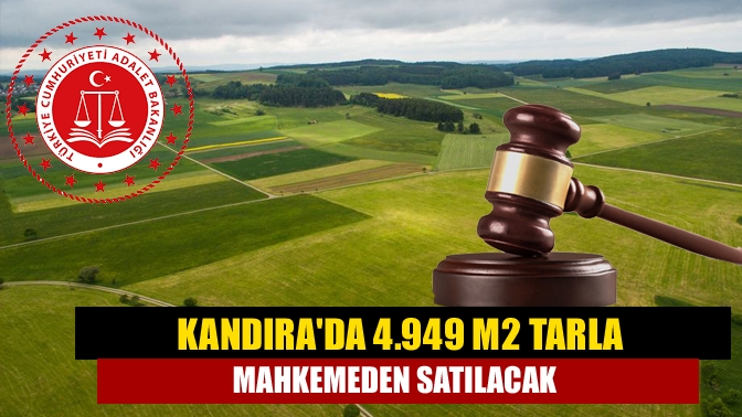 Kandıra, Topluca Mahallesinde bulunan 4.949 m2 tarla mahkemeden satılacak.
