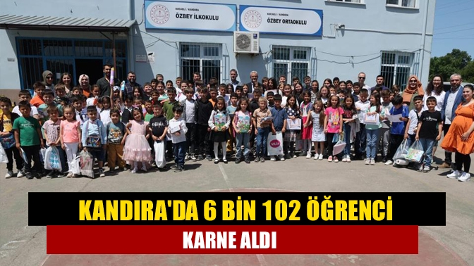 Kandıra’da 2022/2023 eğitim öğretim yılı sonunda bugün 6 bin 102