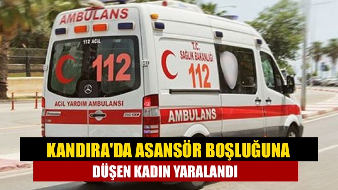 Kandıra'da İsmail Şenoğlu Caddesi'ndeki Şaban Kantar iş merkezinin asansör boşluğuna