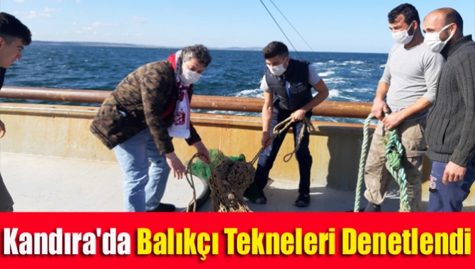 Kandıra İlçe Tarım ve Orman Müdürlüğü ekipleri tarafından balıkçı teknelerinde