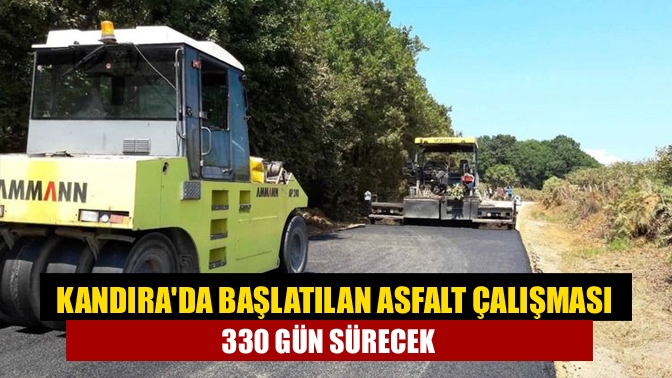 Kocaeli Büyükşehir Belediyesi, Kandıra'ya bağlı 9 güzergahta asfaltlama çalışması yapıyor.