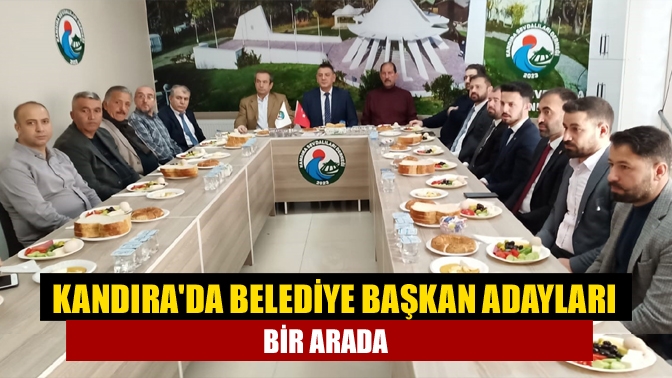 Kandıra Sevdalıları Derneği Yönetimi ilçedeki belediye başkan adaylarını kahvaltıda ağırladı